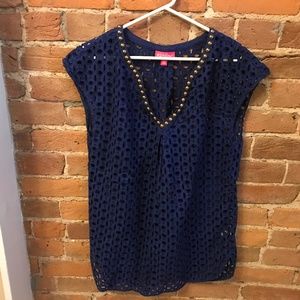 Lilly Pulitzer for Target Navy Blue Swim Coverup